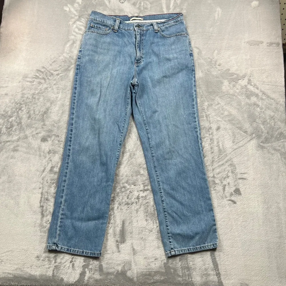 L.L.Bean Classic Fit Jeans Mens 33x29 Blue Denim Straight Leg 100% Cotton 505084